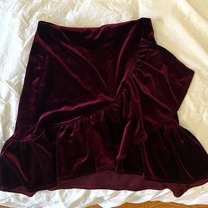 Urban Outfitters Velvit Mini Skirt